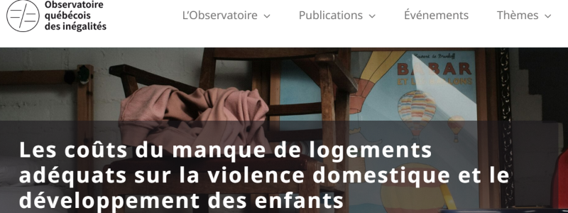 cout sur les enfants